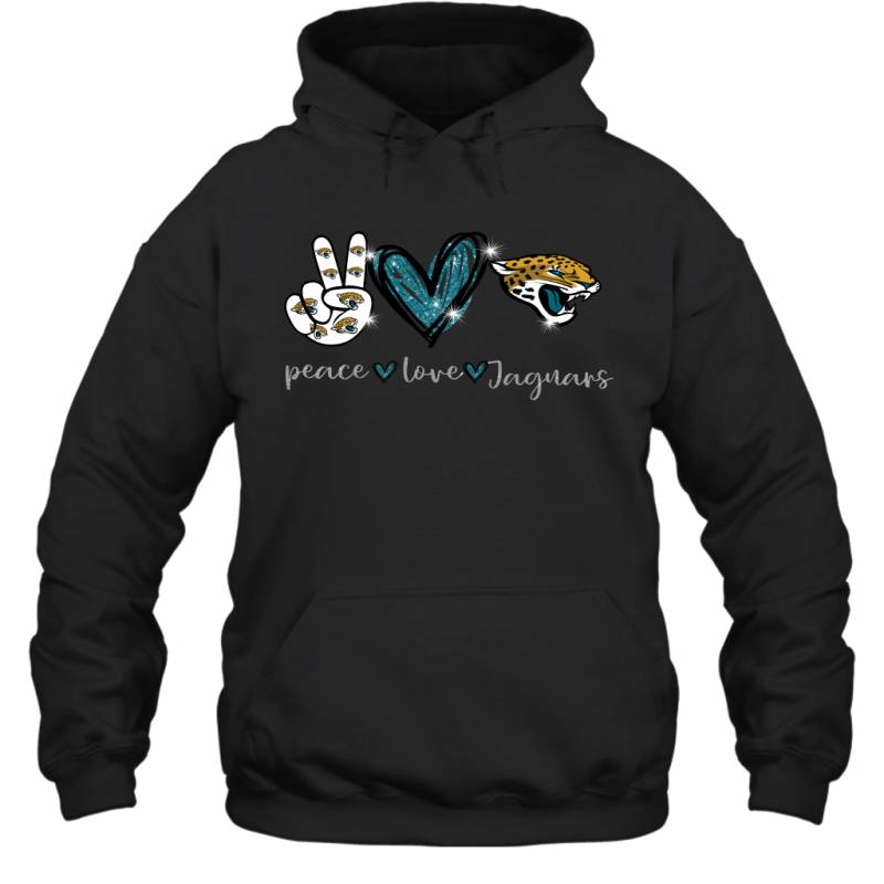 Peace Love Jaguars gift for Jacksonville Jaguars Fans Hoodie