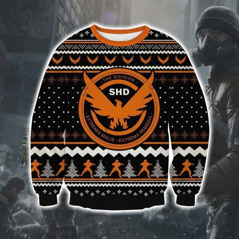 Tom Clancy’s The Division 3D Print Ugly Christmas Sweatshirt