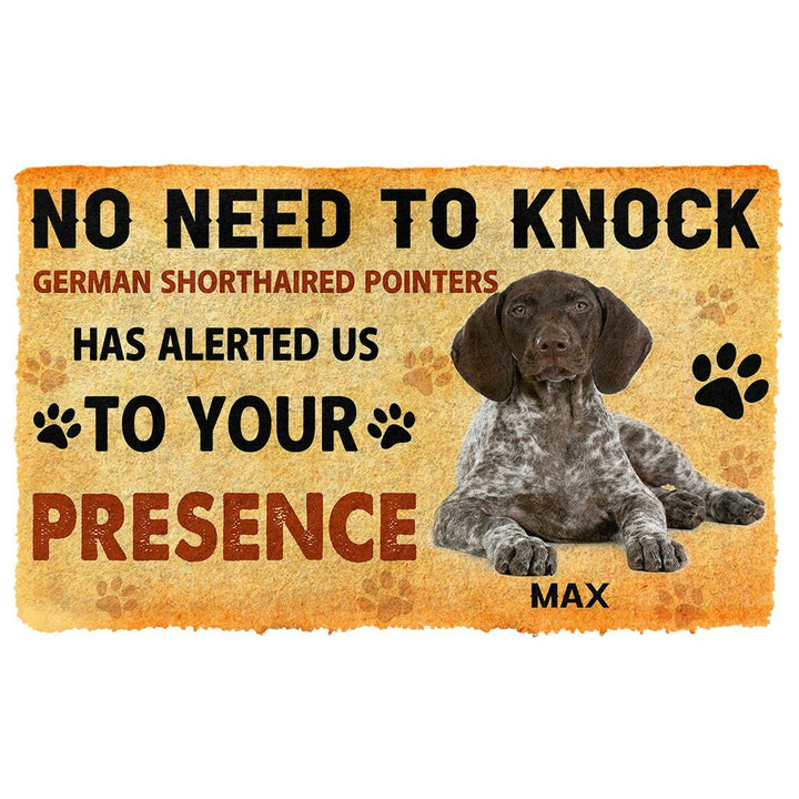 Waybackapparel No Need To Knock German Shorthaired Pointers Dog Custom Name 3D Doormat