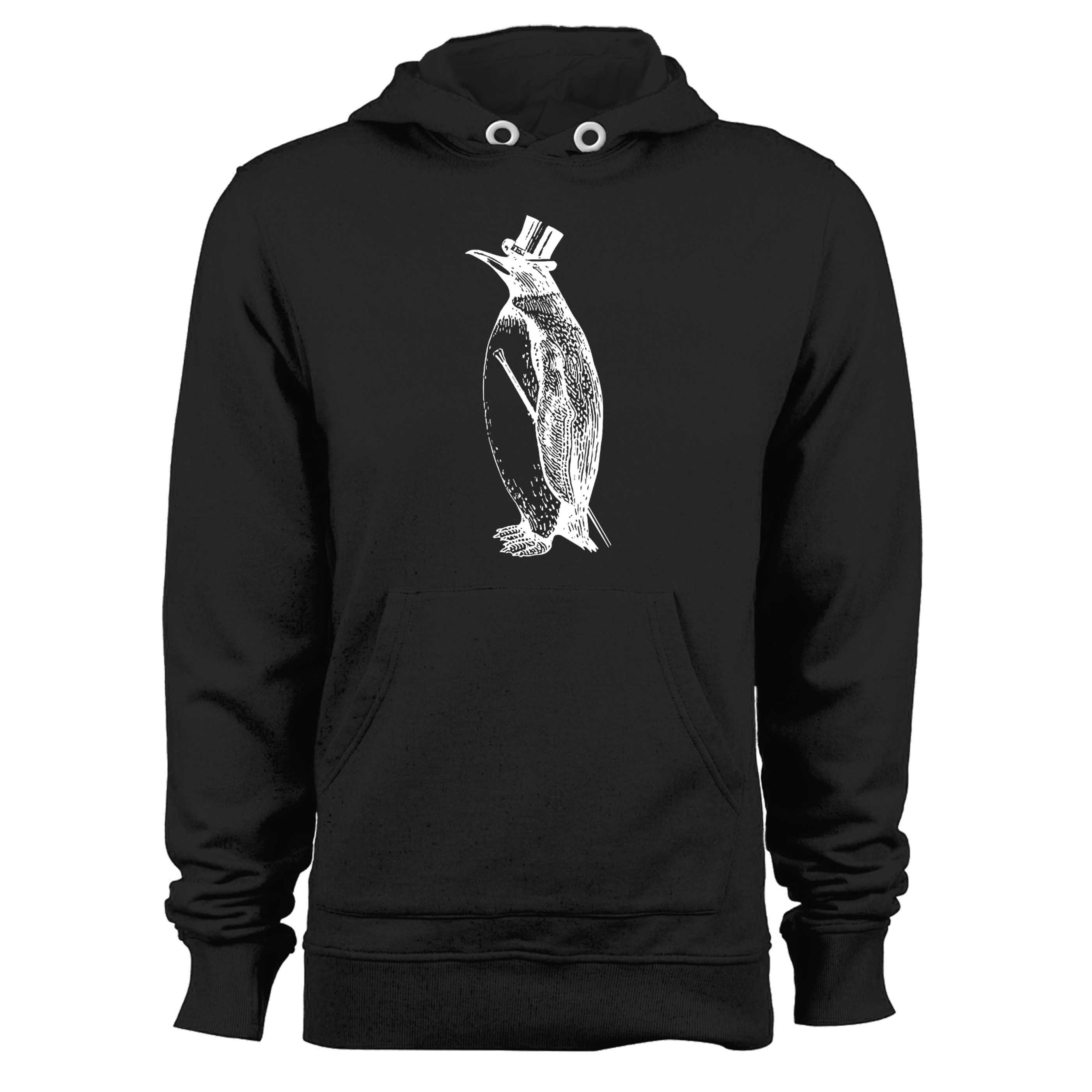 Dapper Penguin Fancy Top Hat And Cane Unisex Hoodie