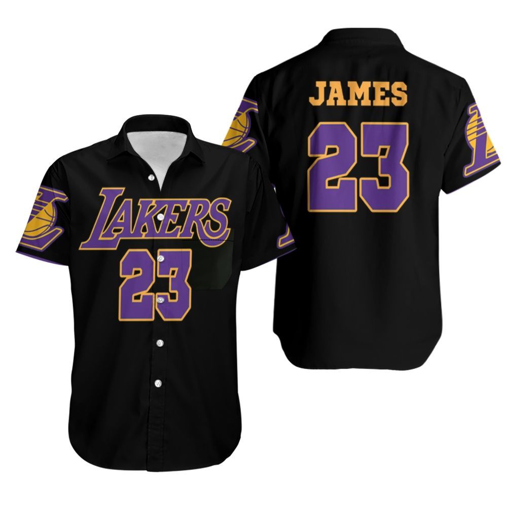 23 Lebron James Lakers Jersey Inspired Style Hawaii Shirt Ha8132