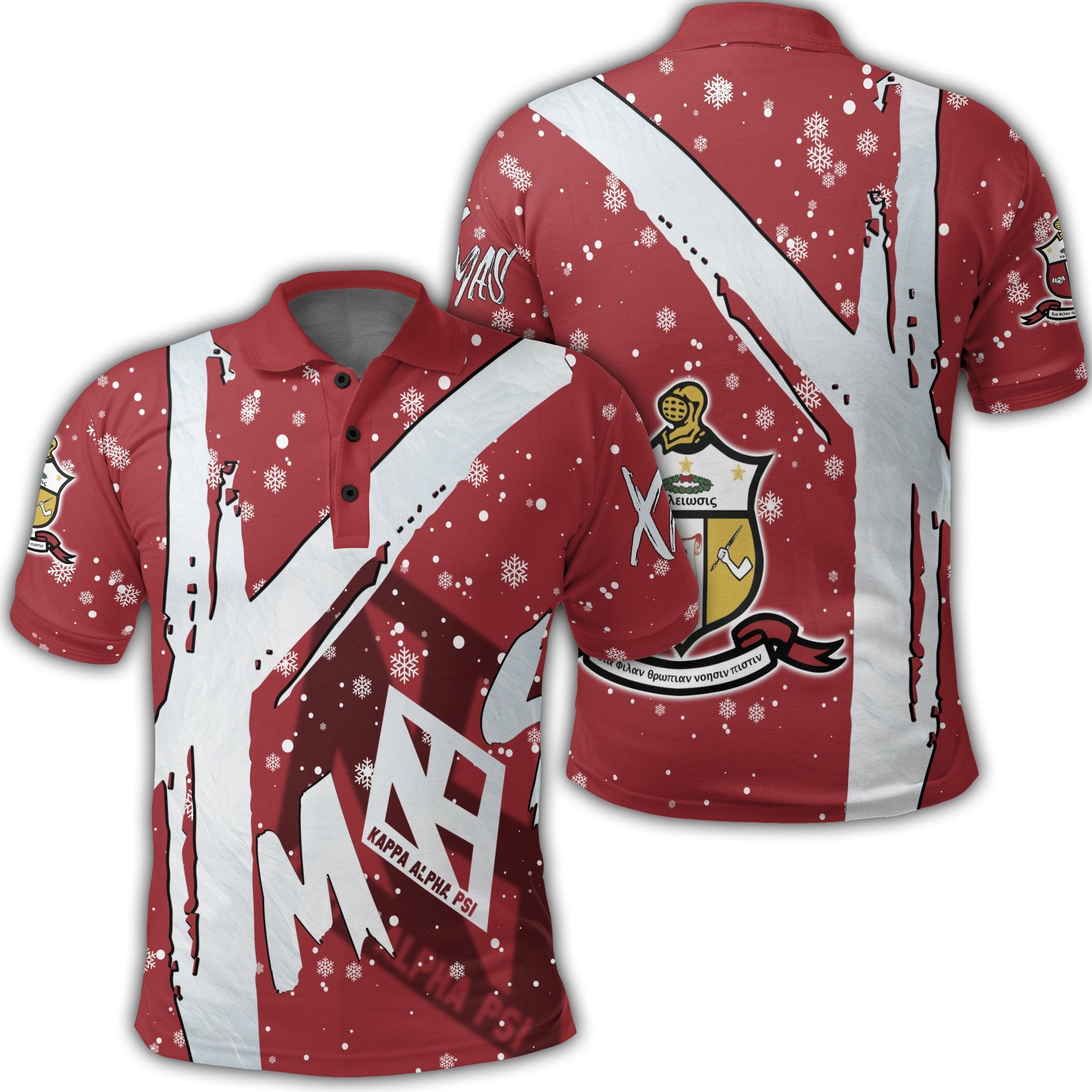 Greek Life Shirt – Kappa Alpha Psi Christmas Polo Shirt – X-Style