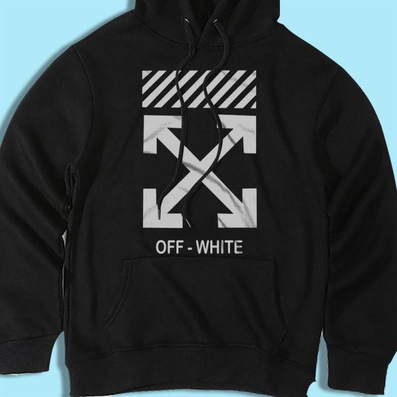 Street Off White Logo Men’S Hoodie