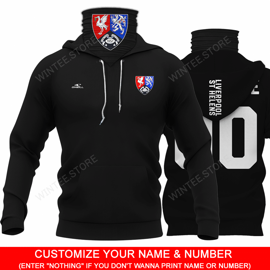 25LiverpoolStHelens001 |HoodieMask| CUSTOMIZE YOUR NAME & NUMBER | HOT SALE 3D PRINTED