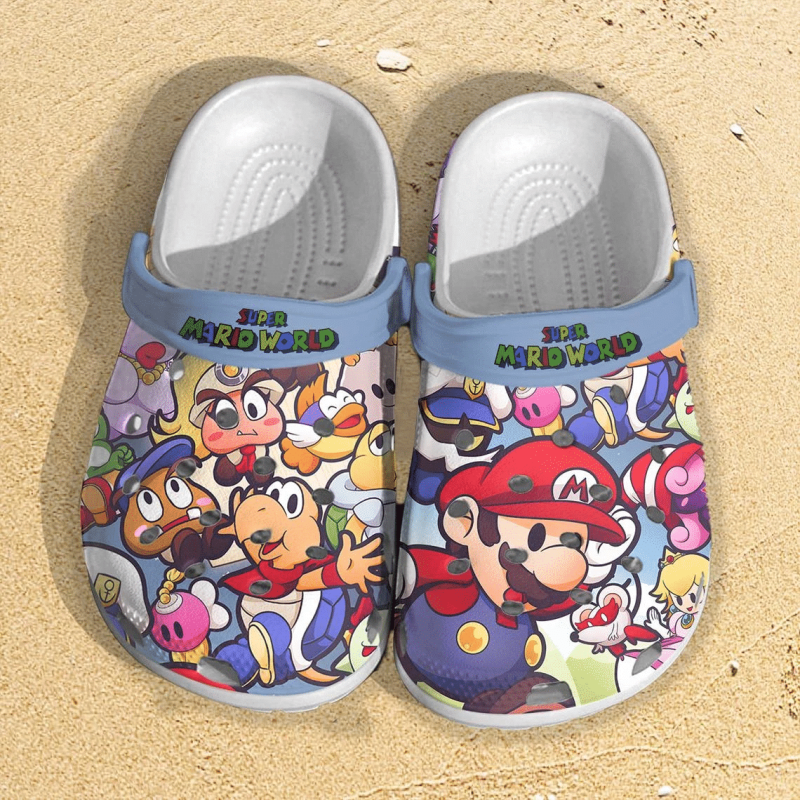 Super Mario Bros Crocs Clog Shoes 2