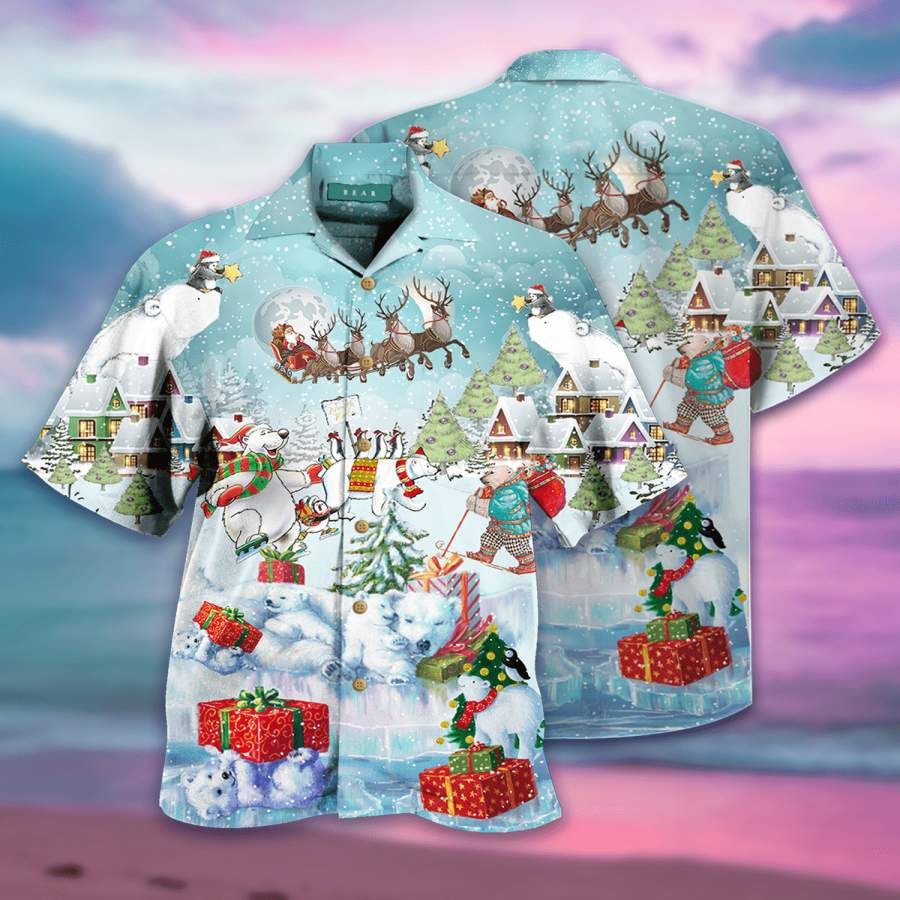 Hawaii Aloha Shirts Daddy Bear Christmas Ha74227