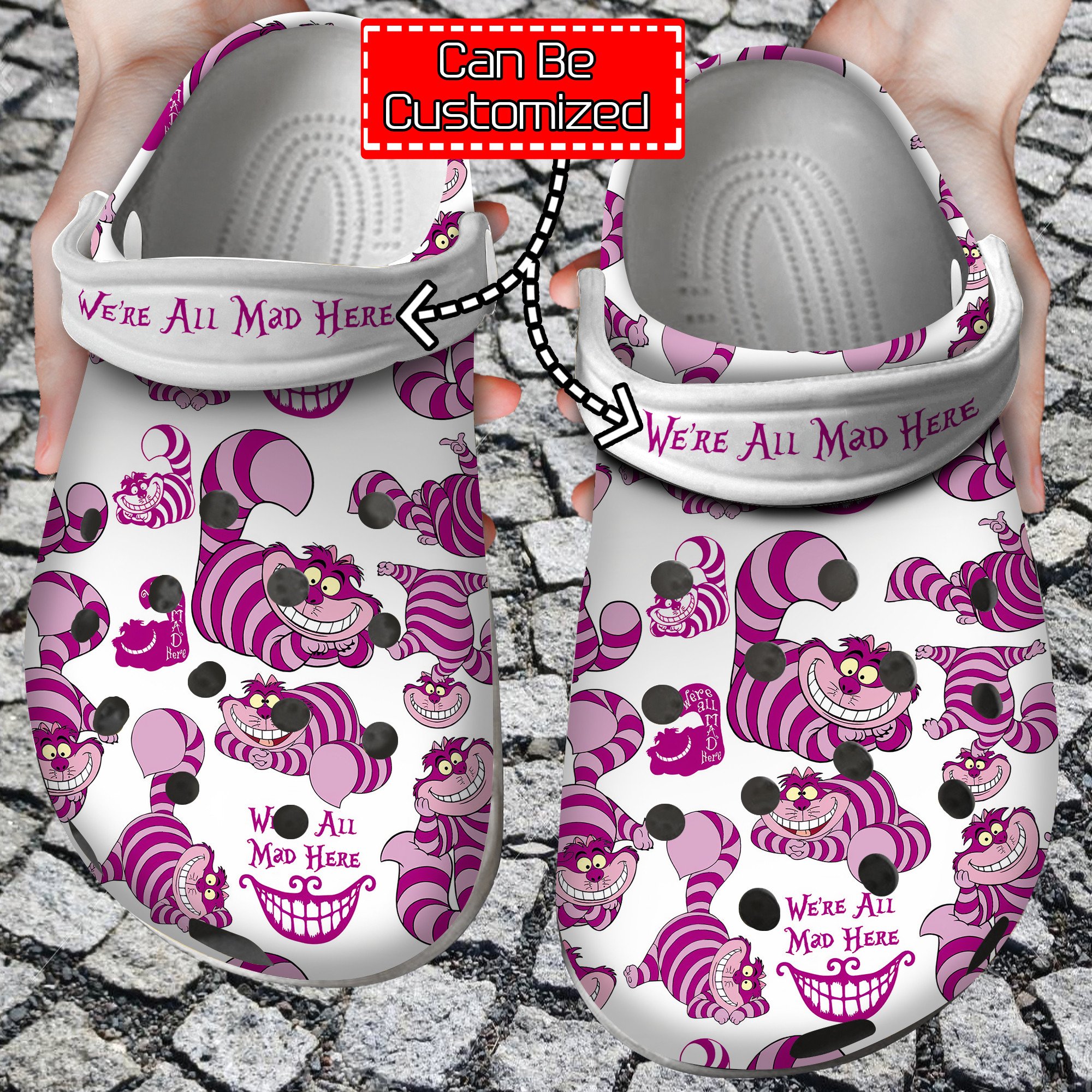 Cat Clogs – Personalized Cheshire Cat Cute Clog Shoes