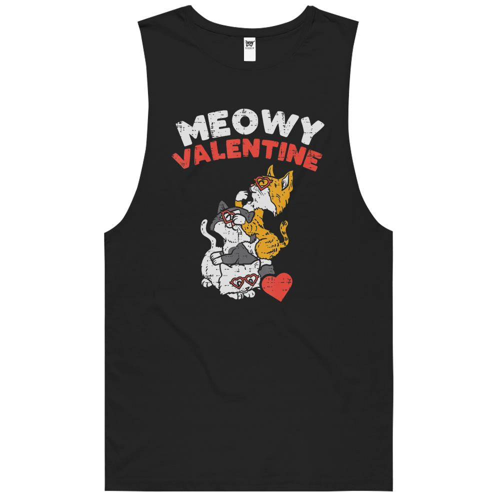 Meowy Valentine Cats Cute Kitten Cat Valentines Day Women Tank Top