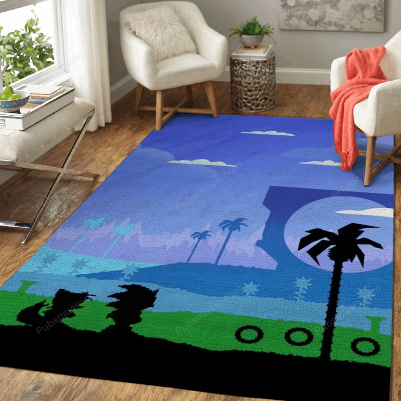 Sonic The Hedgehog 16 Bit – Minimalist Game Art Rug Mats – Carpet