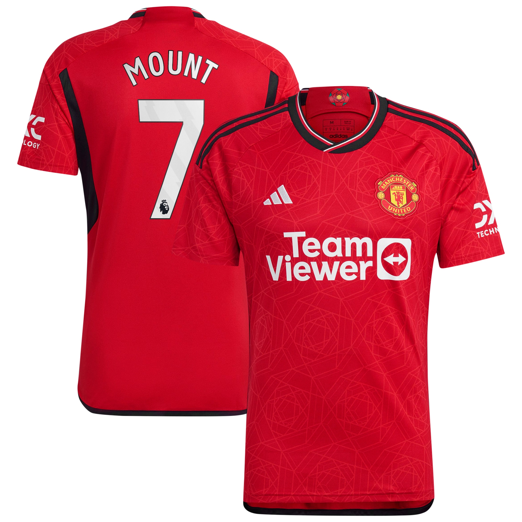 Mason Mount Manchester United 2023/24 Home Replica Player Jersey – Red