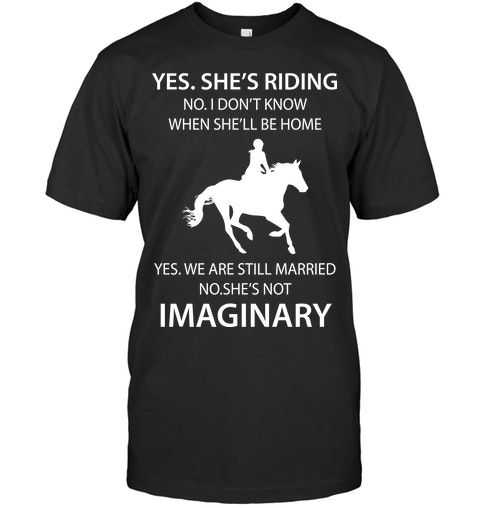 Yes She’S Riding A Horse She’S My Wife Classic T-Shirt