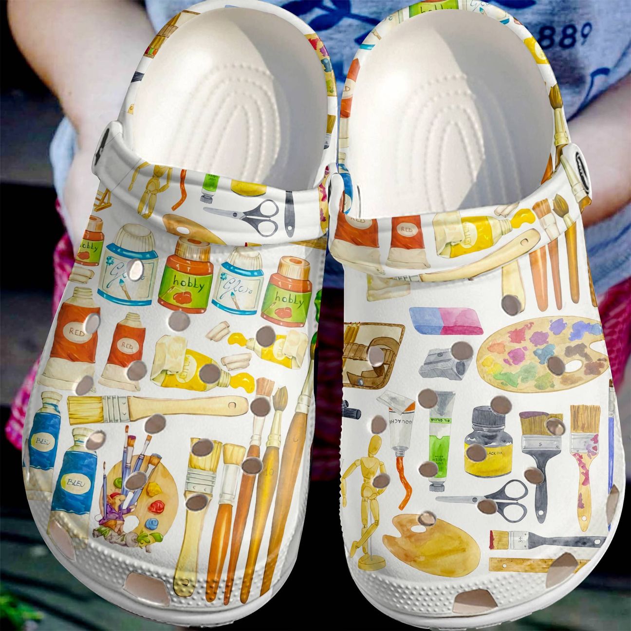 Painting Personalize Clog, Custom Name, Text, Fashion Style For Women, Men, Kid, Print 3D Artist Stuff