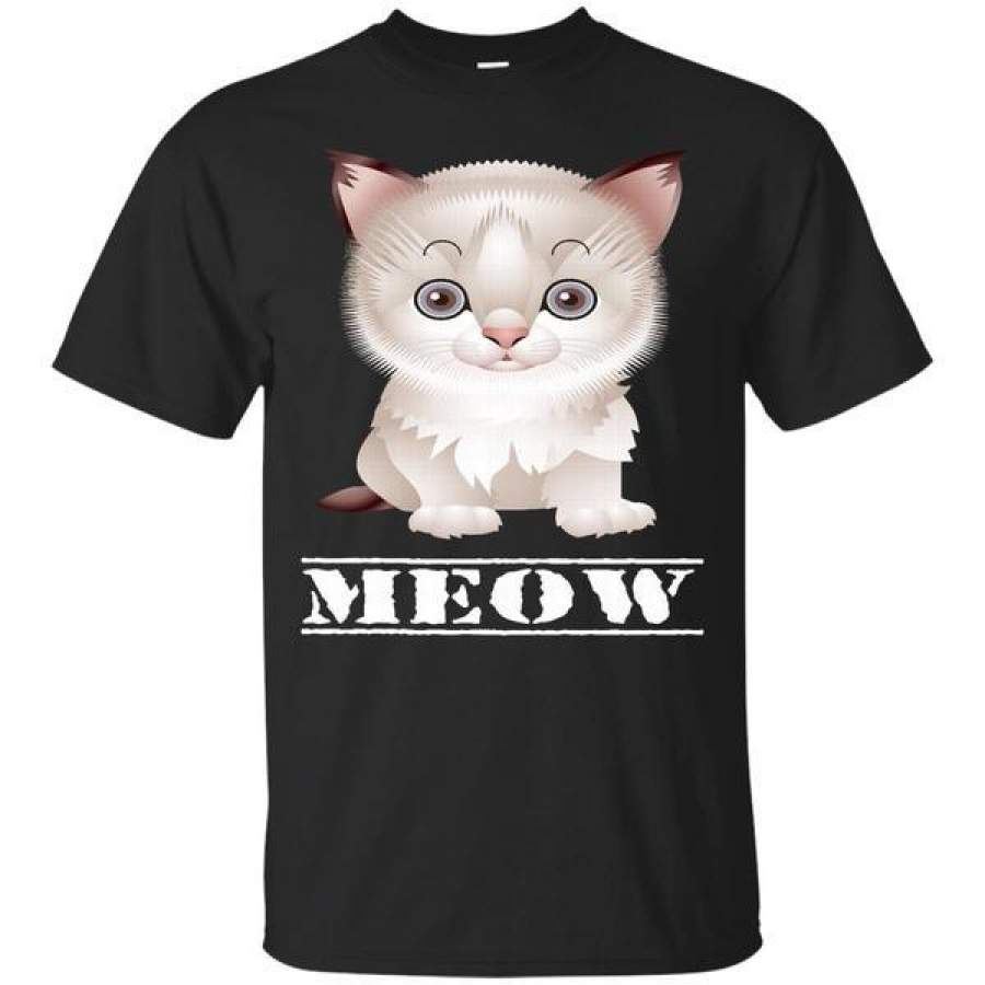 Cat Shirts Cute Meow Kitten T-Shirts