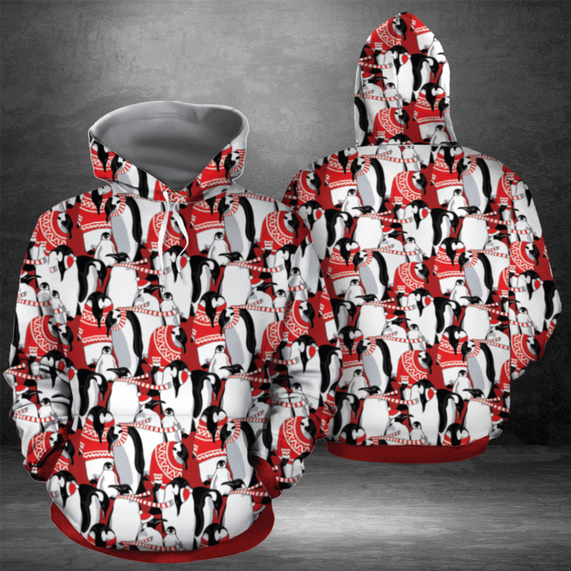 Penguin Love Christmas 3D All Over Print | For Men & Women | Adult | Ho5007