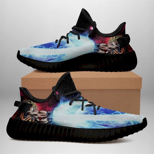 Best Dragon Ball Yeezy Sneakers Shoes Black For Sale