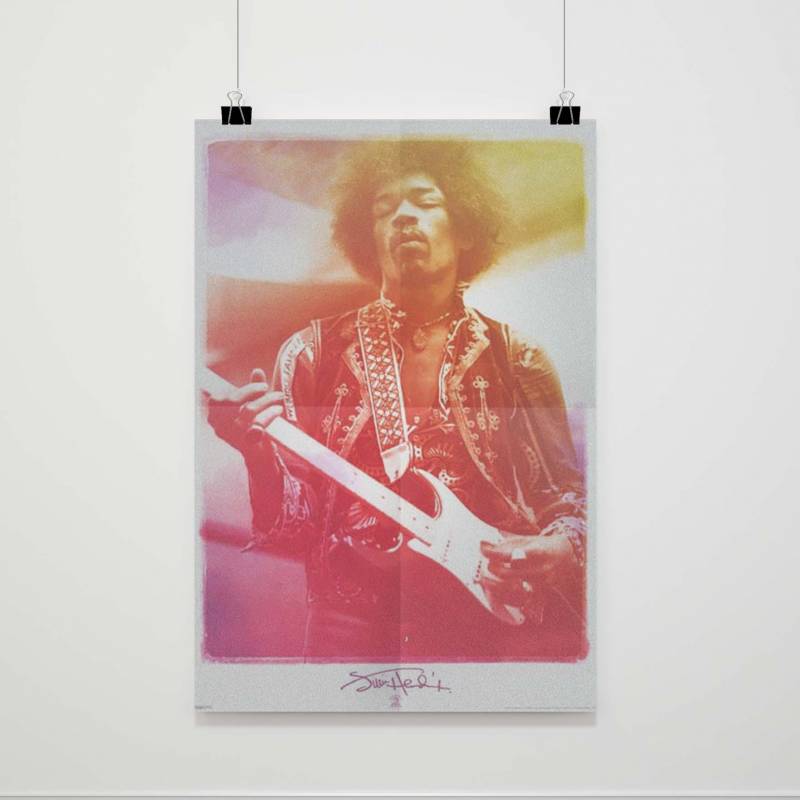 Jimi Hendrix Psychedelic Spectrum Poster