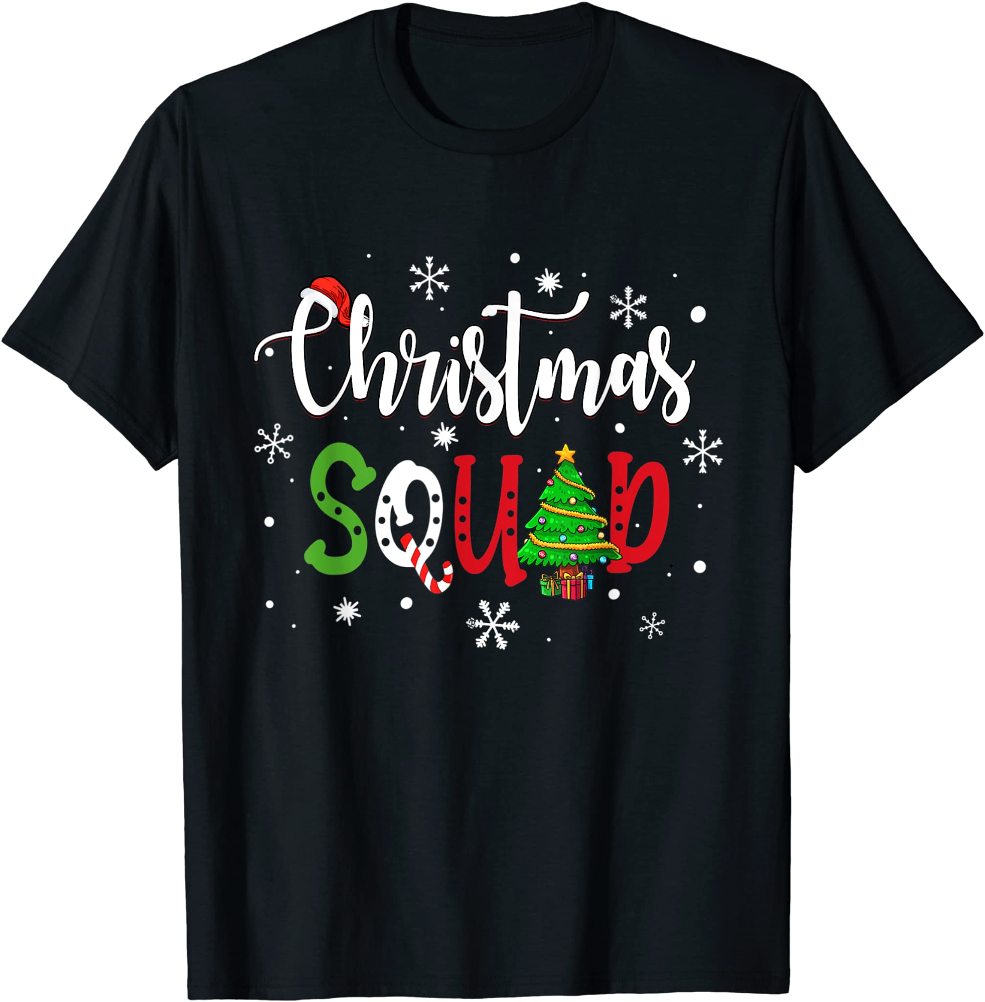 Christmas Squad Funny Family Matching Pajamas Boys Girls T-Shirt