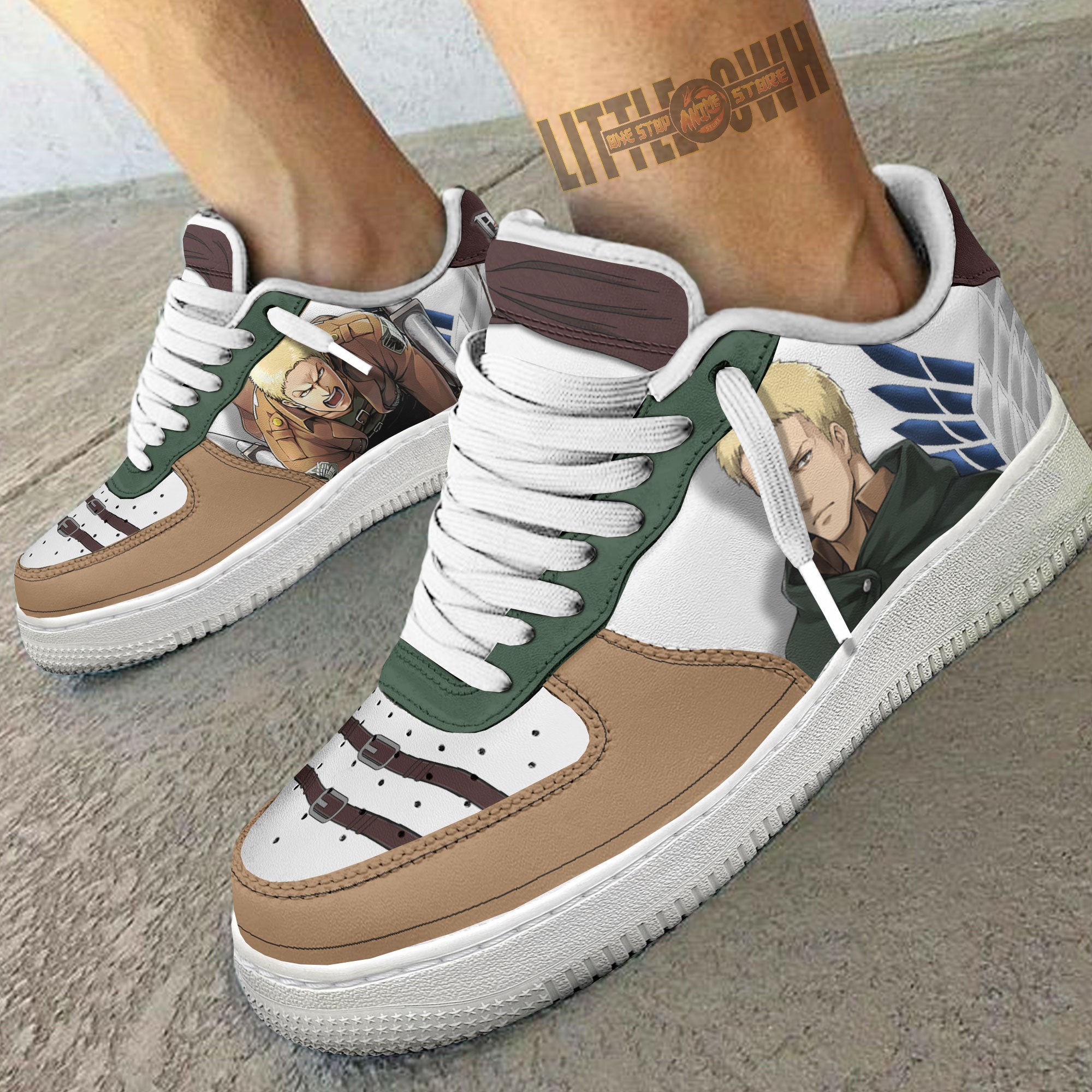 Reiner Braun Attack On Titan Custom Anime Af Sneakers