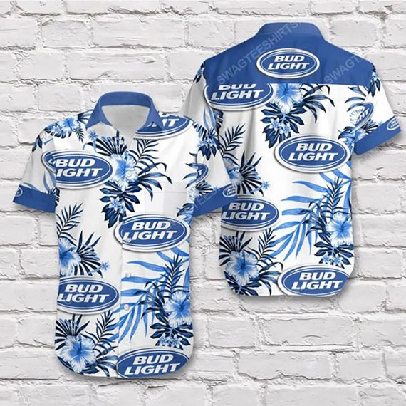 Bud Light Beer Tropical Hawaiian Shirt Aloha Beach Holiday Casual Ha60842