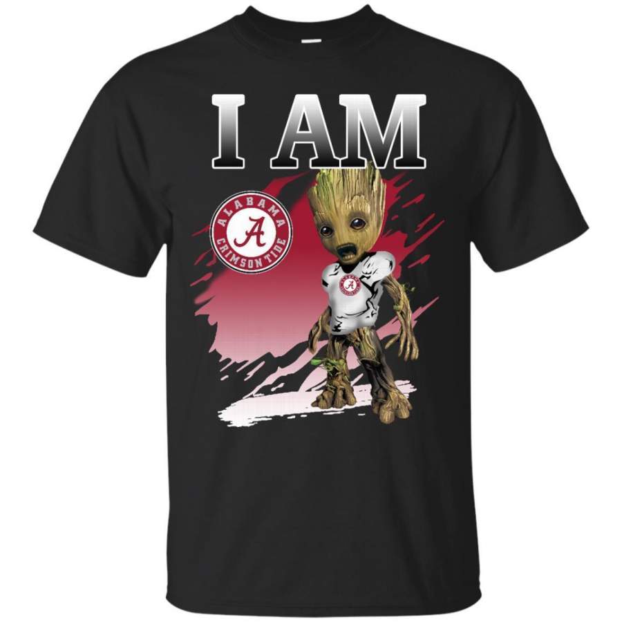 AGR Alabama Crimson Tide Groot I Am T shirts Hoodies Sweatshirts