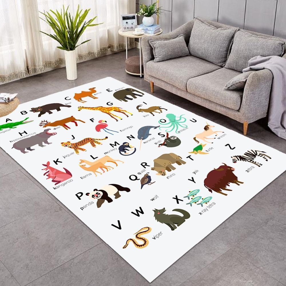 Alphabet Animal CLP0711005M Rug