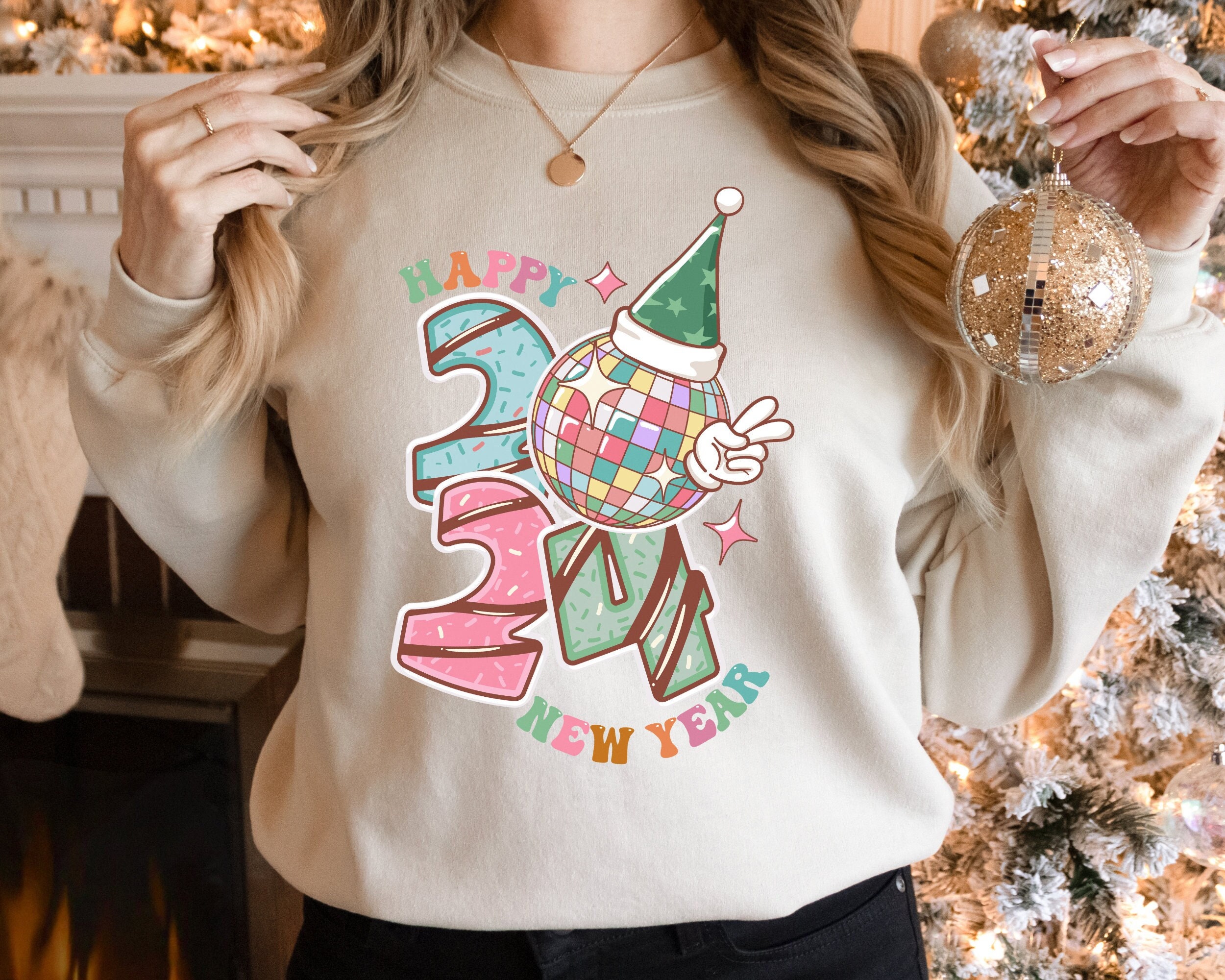 New Year’s 2024 Sweatshirt, Retro 2024 New Year’s, Happy New Year Sweatshirt, New Year’s Party Sweatshirt, New Year Party Sweatshirt