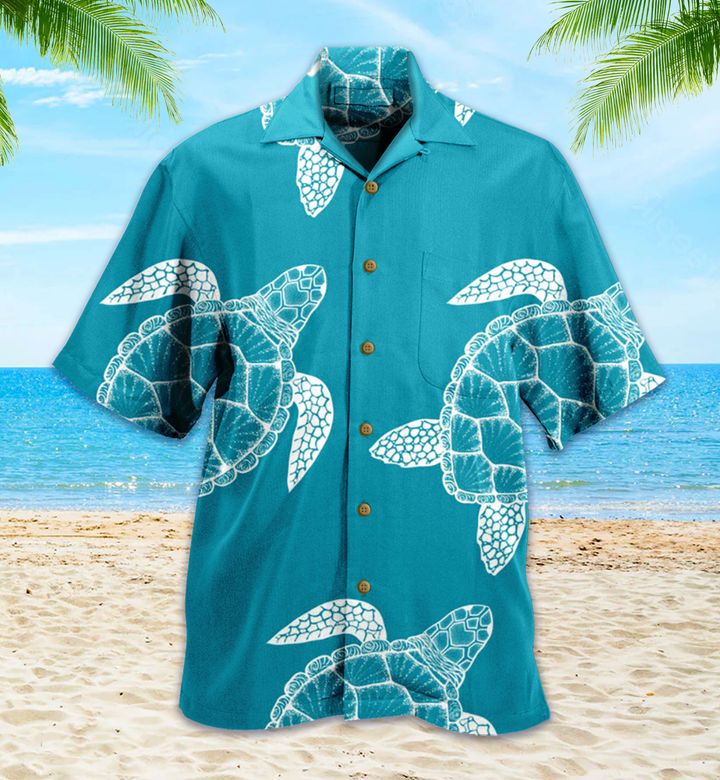 Sea Turtle Blue Nice Hawaii Shirt Ha15956