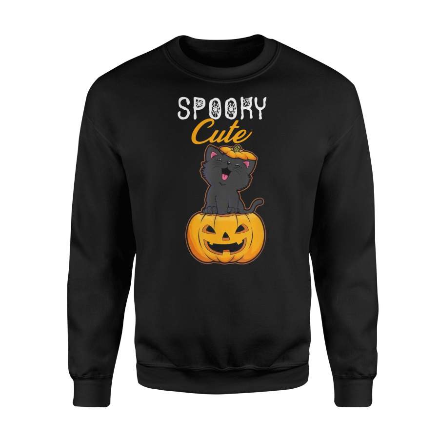 Spooky Cute Cat Pumpkin Halloween Sweatshirt