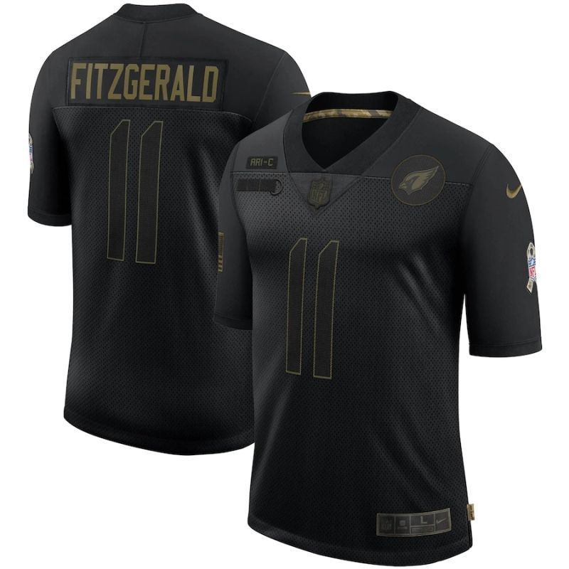 Arizona Cardinals Larry Fitzgerald #11 NFL 2020 Black Jersey