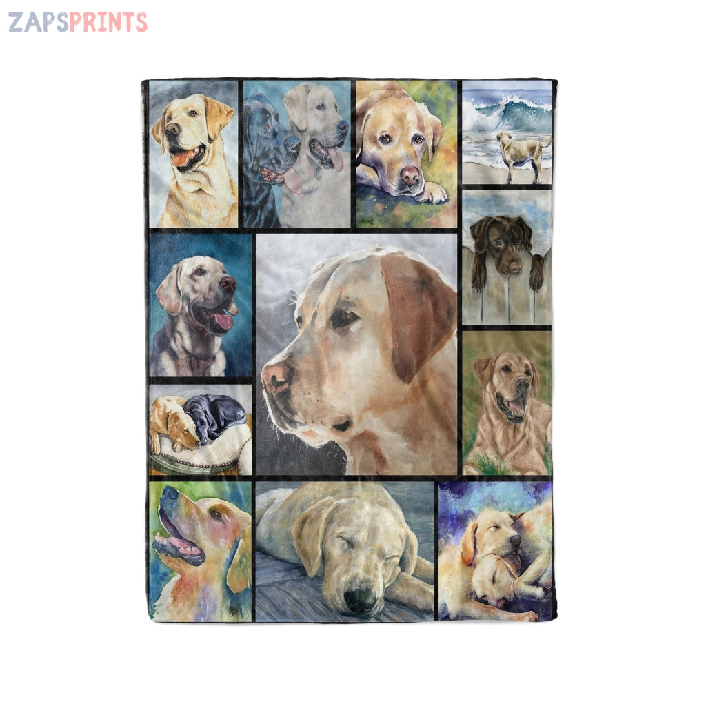 Lovely Golden Labrador Fleece Blanket – Fleece Blanket