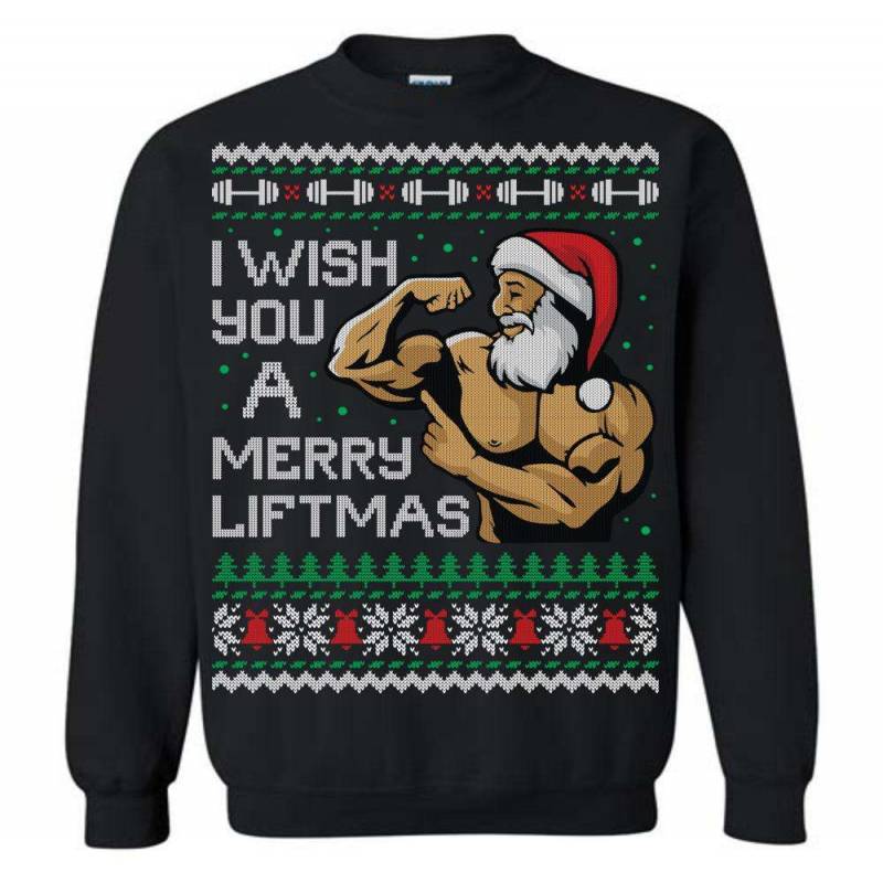 Wish You A Merry Liftmas Ugly Christmas Sweater