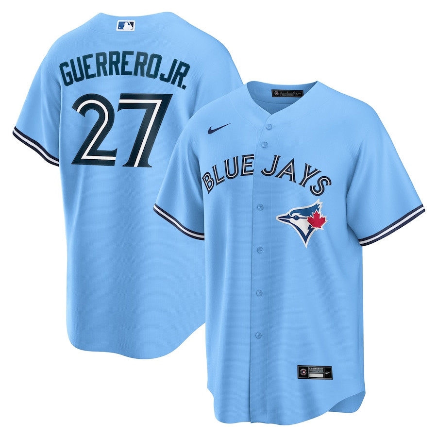 Vladimir Guerrero Jr. 27 Toronto Blue Jays Alternate Men Jersey – Powder Blue