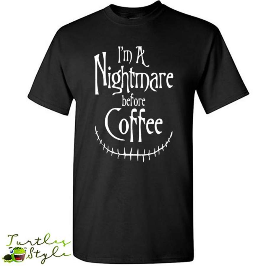 A Nightmare Before Coffee, Halloween Gift – Gildan Short Sleeve Shirt