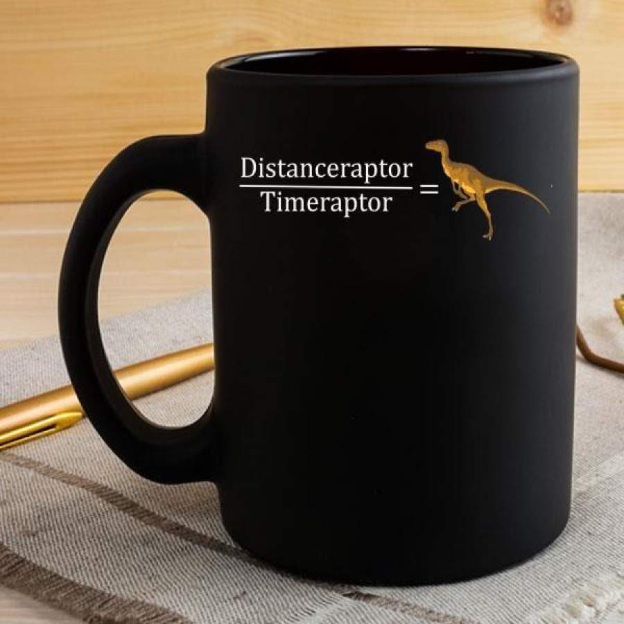 Velociraptor Math – Funny Dinosaur Velocity Formula 11 oz Mug