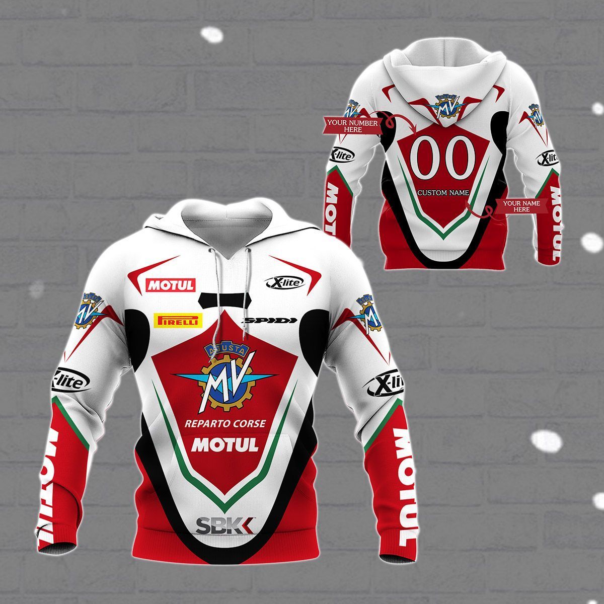 Custom 3D All Over Printed MV Agusta Racing TTT-HT Shirts Ver1