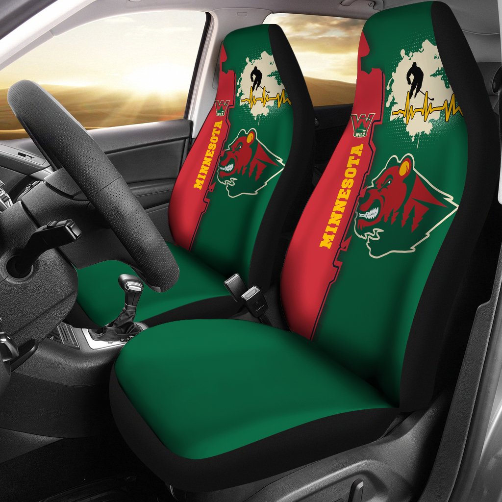 Minnesota Wild Hockey Car Seat Covers Special Jersey A31