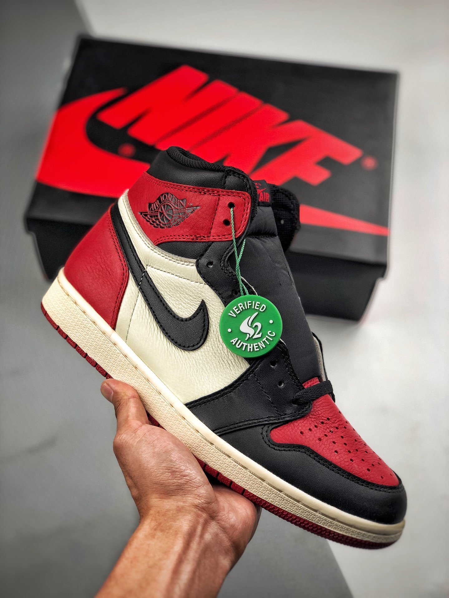 JD 1 Retro High OG Bred Toe 555088-610 5341519