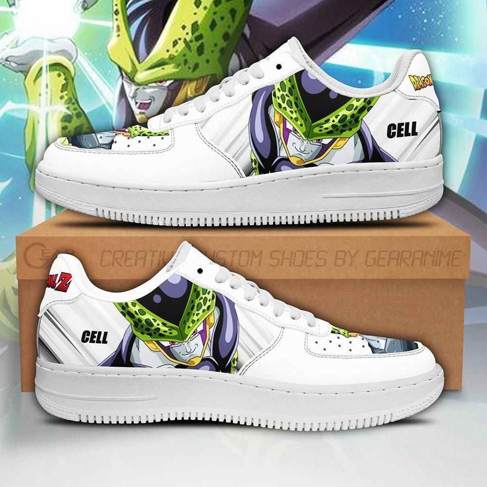 Cell Dragon Ball Z Air Force Shoes Sneakers Custom Anime V14