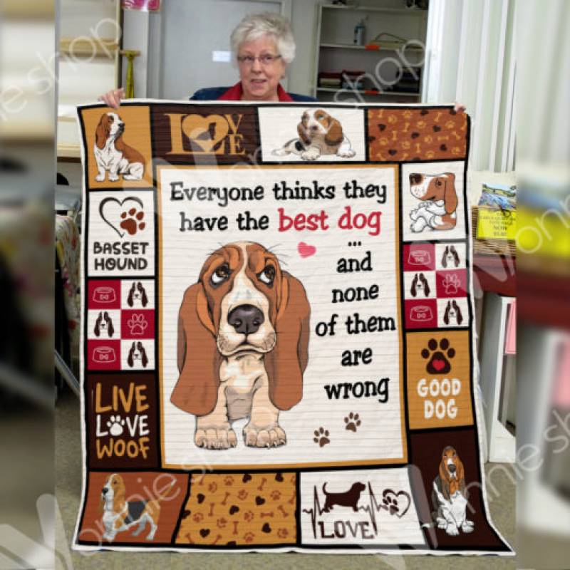 Basset Hound Dog Blanket DCB2801 77O53