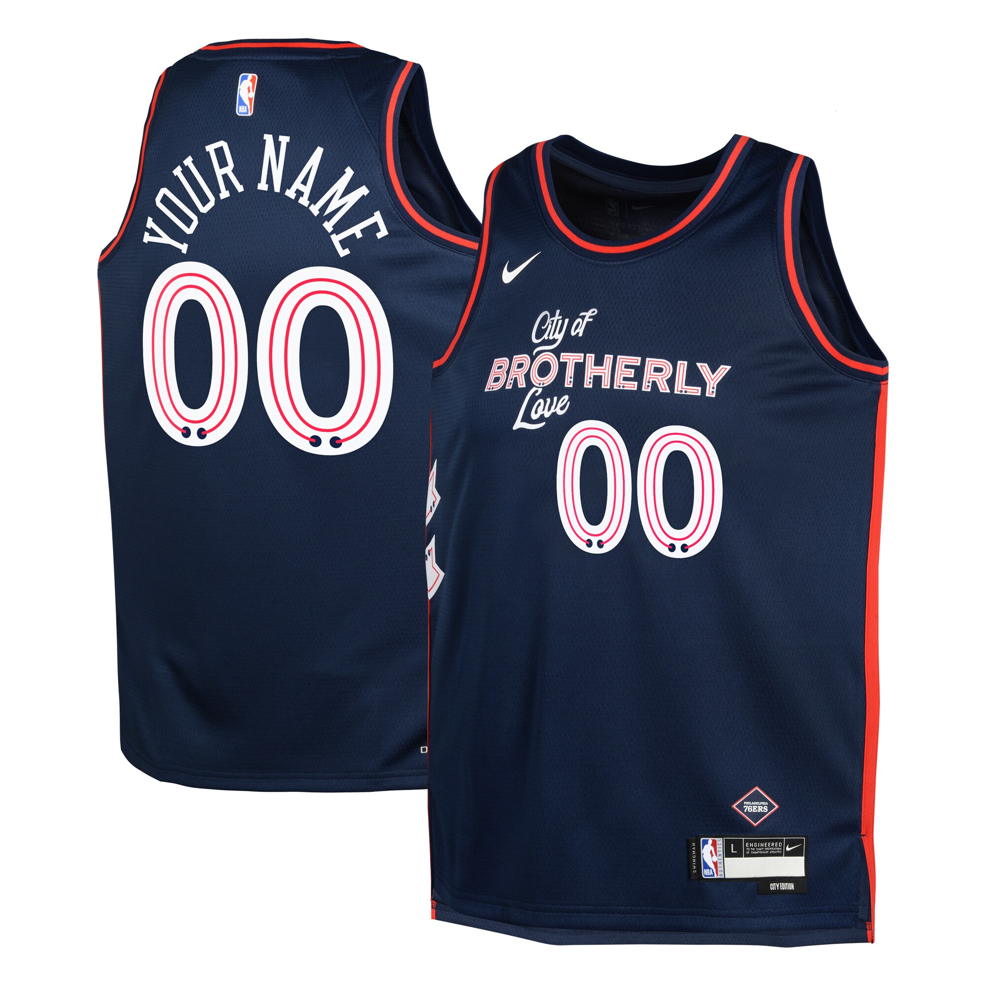 Philadelphia 76ers City Edition Swingman Jersey 23 – Custom – Youth