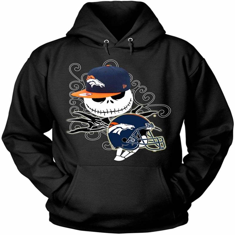 Denver Broncos Halloween T Shirt, The Nightmare Before Shirt Hoodie