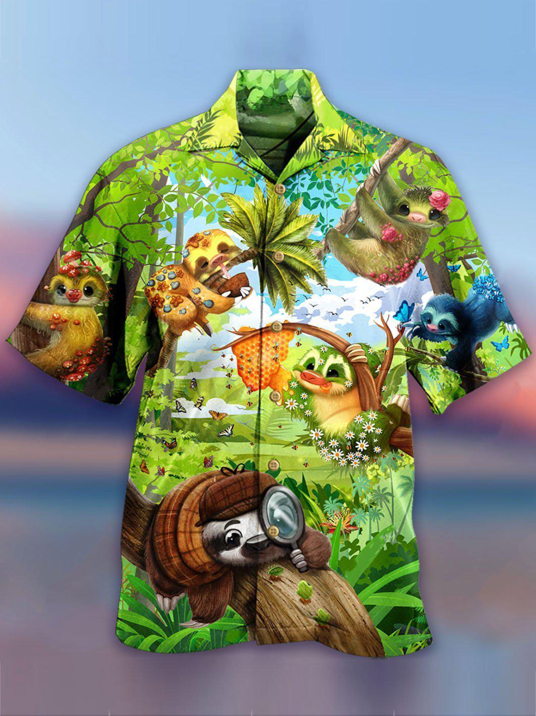 Sloth Hawaii Shirt For Men Women Ha72723