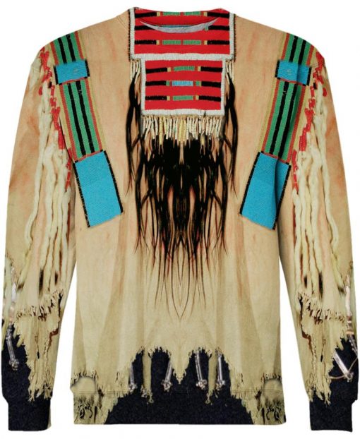 Native American Native Pattern Beige All Over Print Shirts For Men And Women