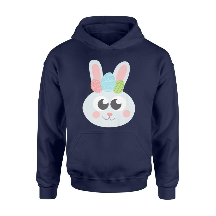 Cool Adorable Easter Bunny Face Costume Emojis Hoodie