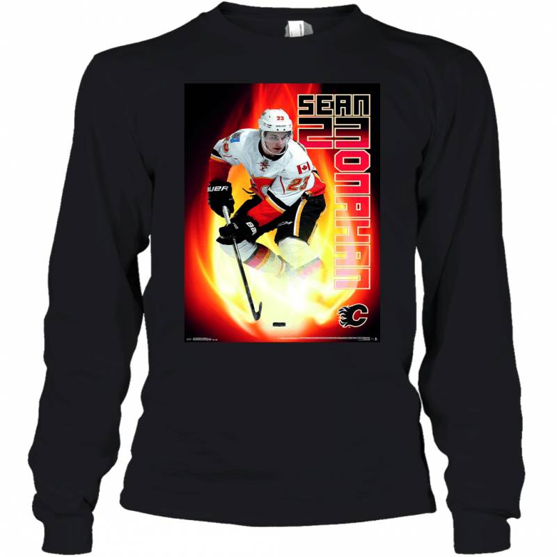 International Calgary Flames Sean Monahan Premium Wall Youth Long Sleeve