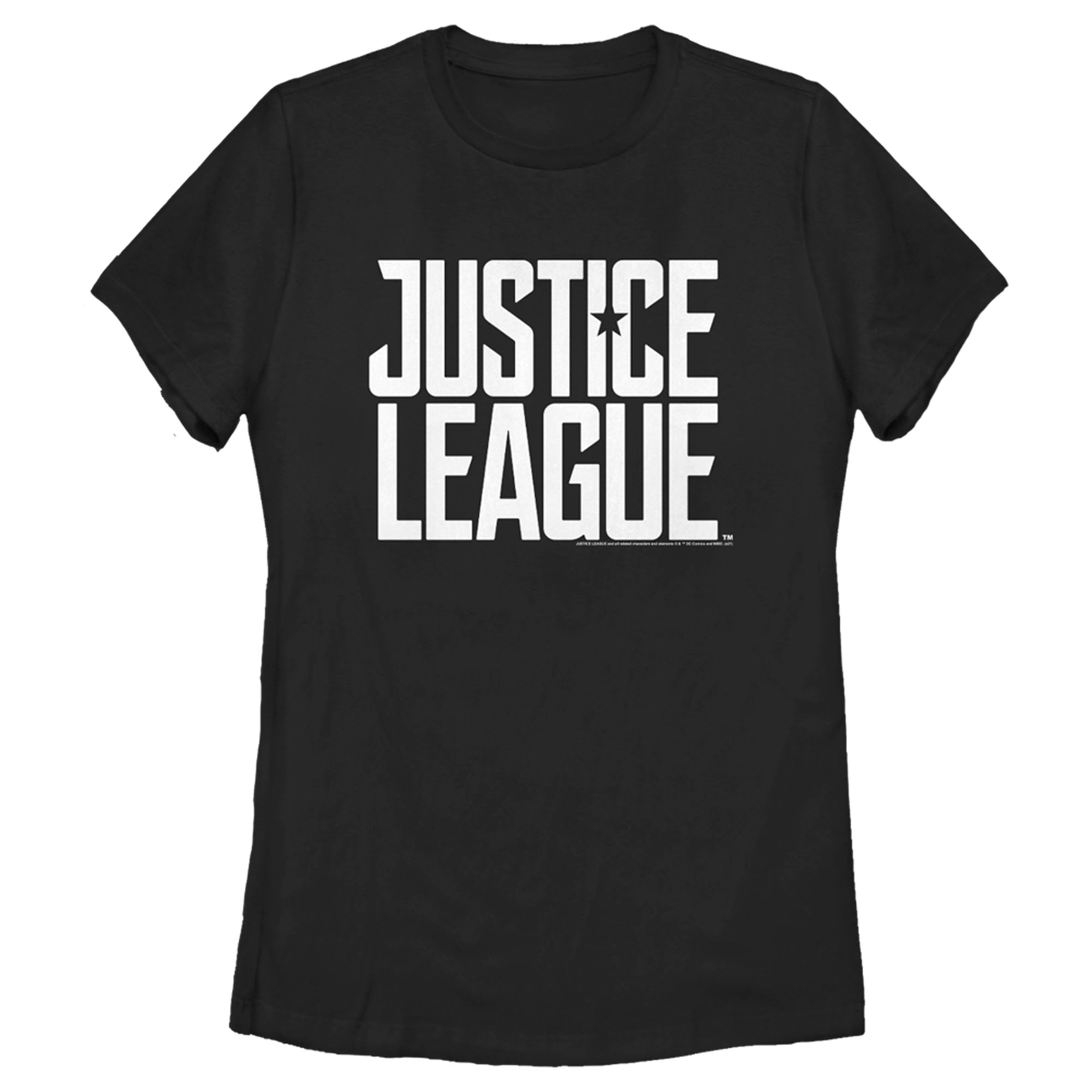 Zack Snyder Justice League Women’S Stacked Large Logo Reverse  T-Shirt