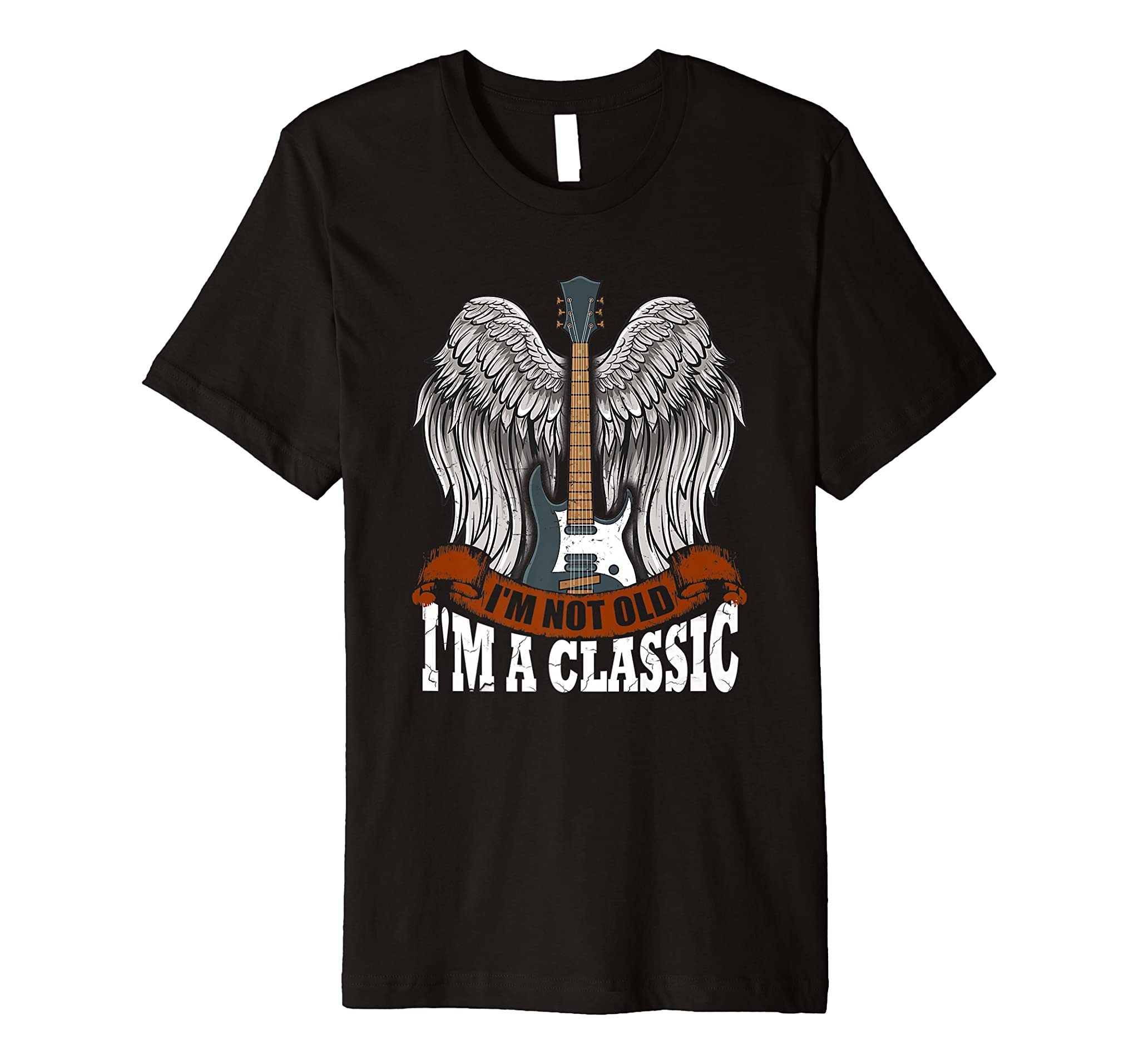 Mens I’m Not Old I’m A Classic Guitar Gift Father Day Premium T-Shirt