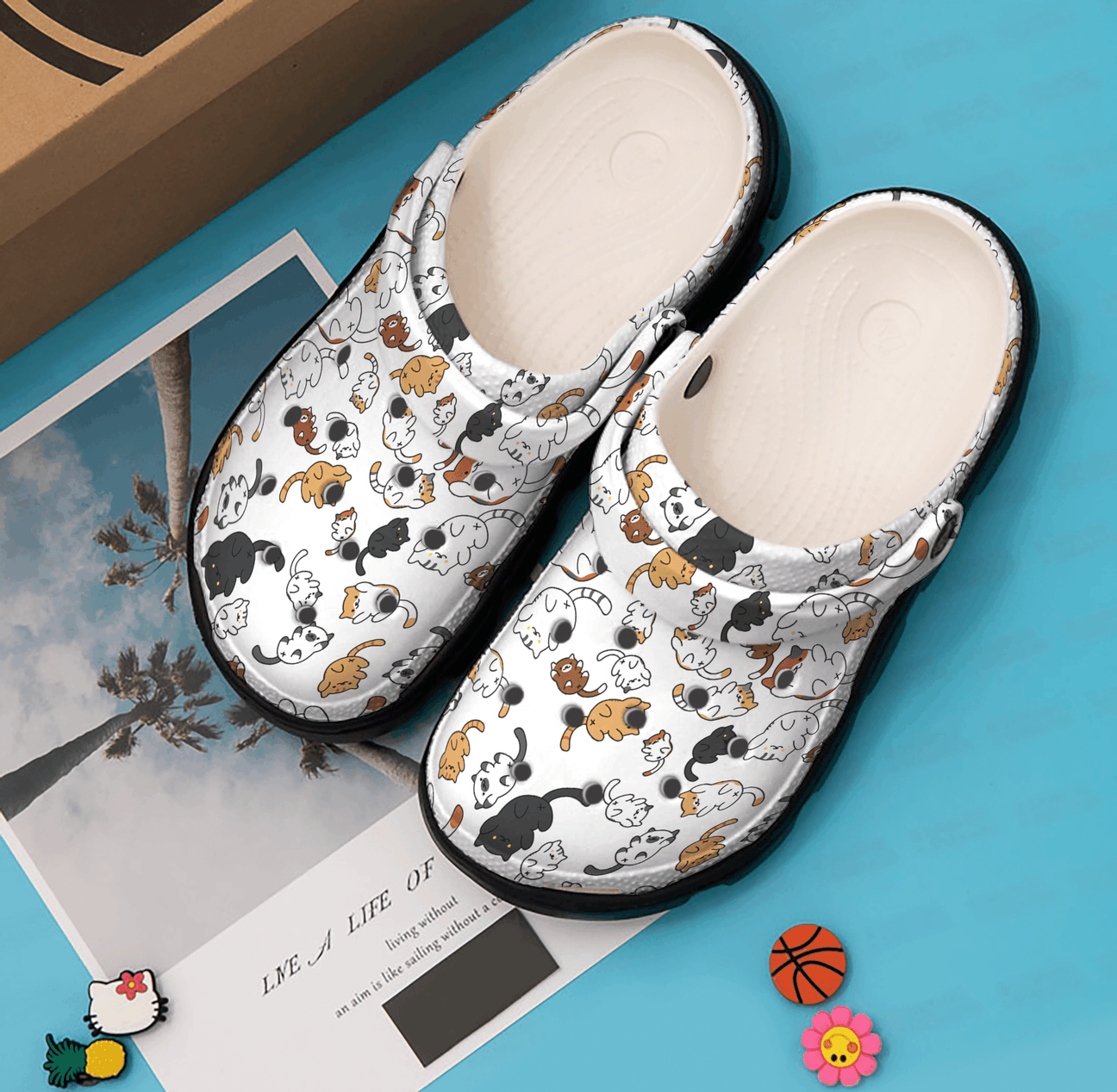 Cat Personalized Clog, Custom Name, Text, Color, Number Fashion Style For Women, Men, Kid, Print 3D Play With Me