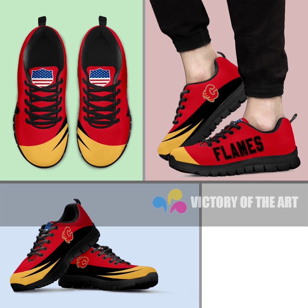 Special Gift Logo Calgary Flames Sneakers