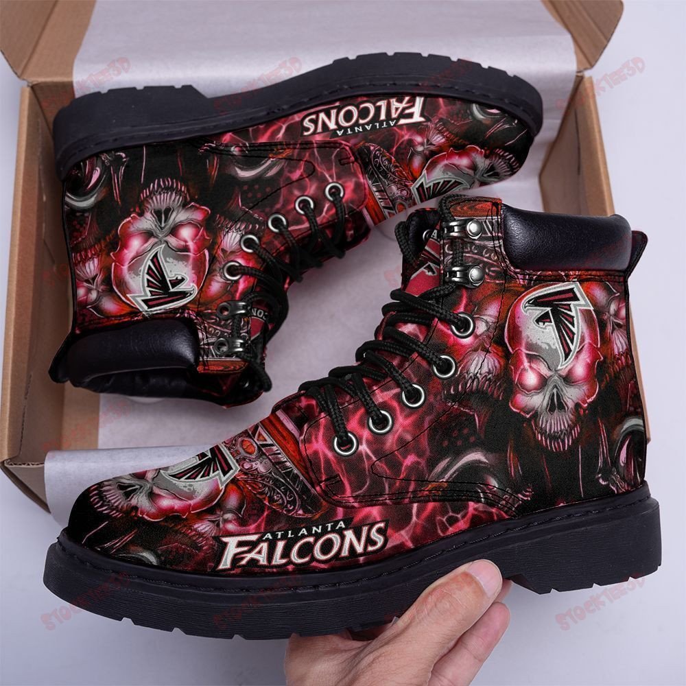 Atlanta Falcons Boots – Premium Shoes/ Premium Leather Boots – Gift For Sports Lovers 36